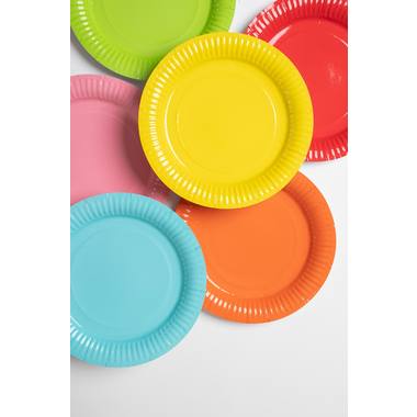 Red Disposable Plates 23 cm - 8 pieces 3